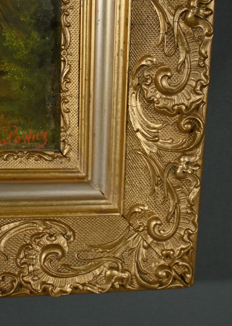 Huile sur Toile "Le Moulin" de N. Okolowicz - Début XXe – Image 13