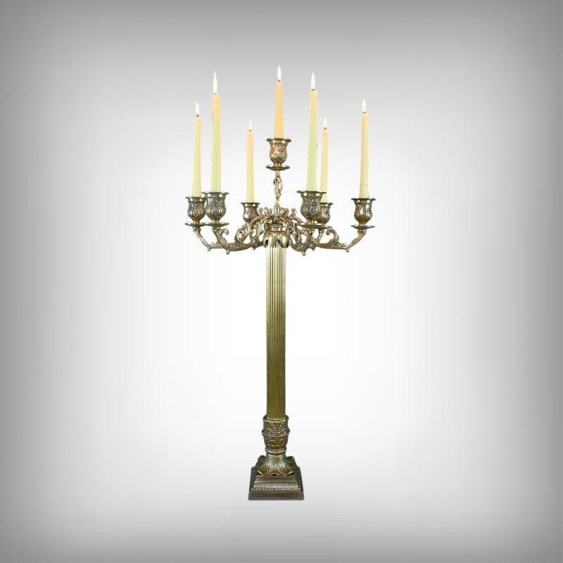 Important Candélabre en Bronze, style Louis XVI - Fin XIXe