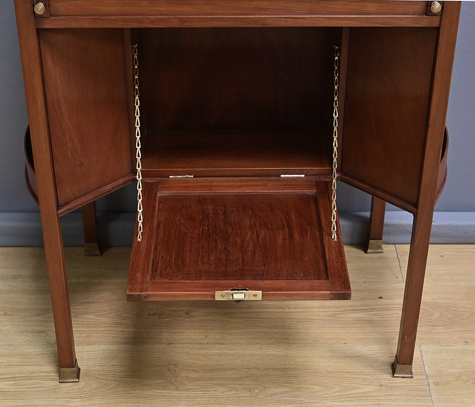 Rare Bonheur du Jour Anglais en Acajou, Lazarus & Cie, Calcutta - 2nde moitié XIXe – Image 11