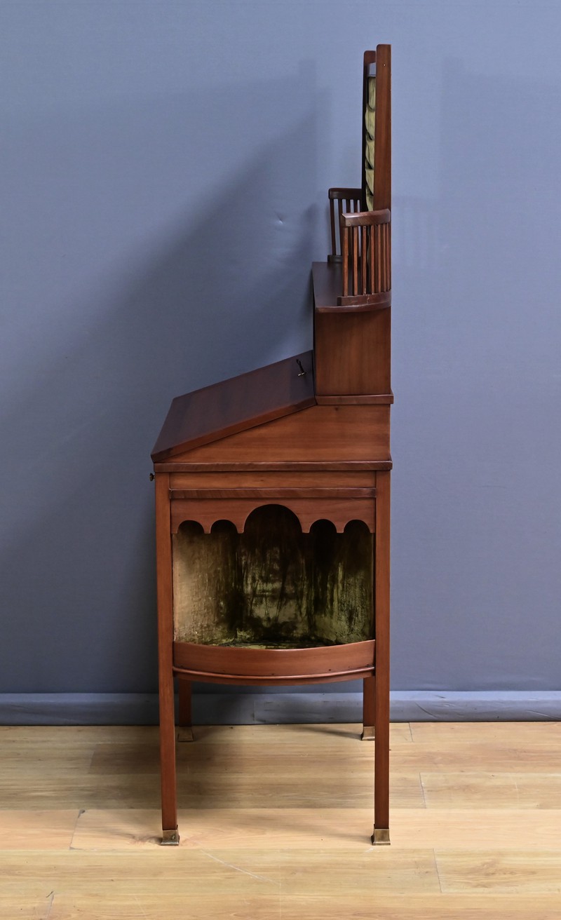 Rare Bonheur du Jour Anglais en Acajou, Lazarus & Cie, Calcutta - 2nde moitié XIXe – Image 13